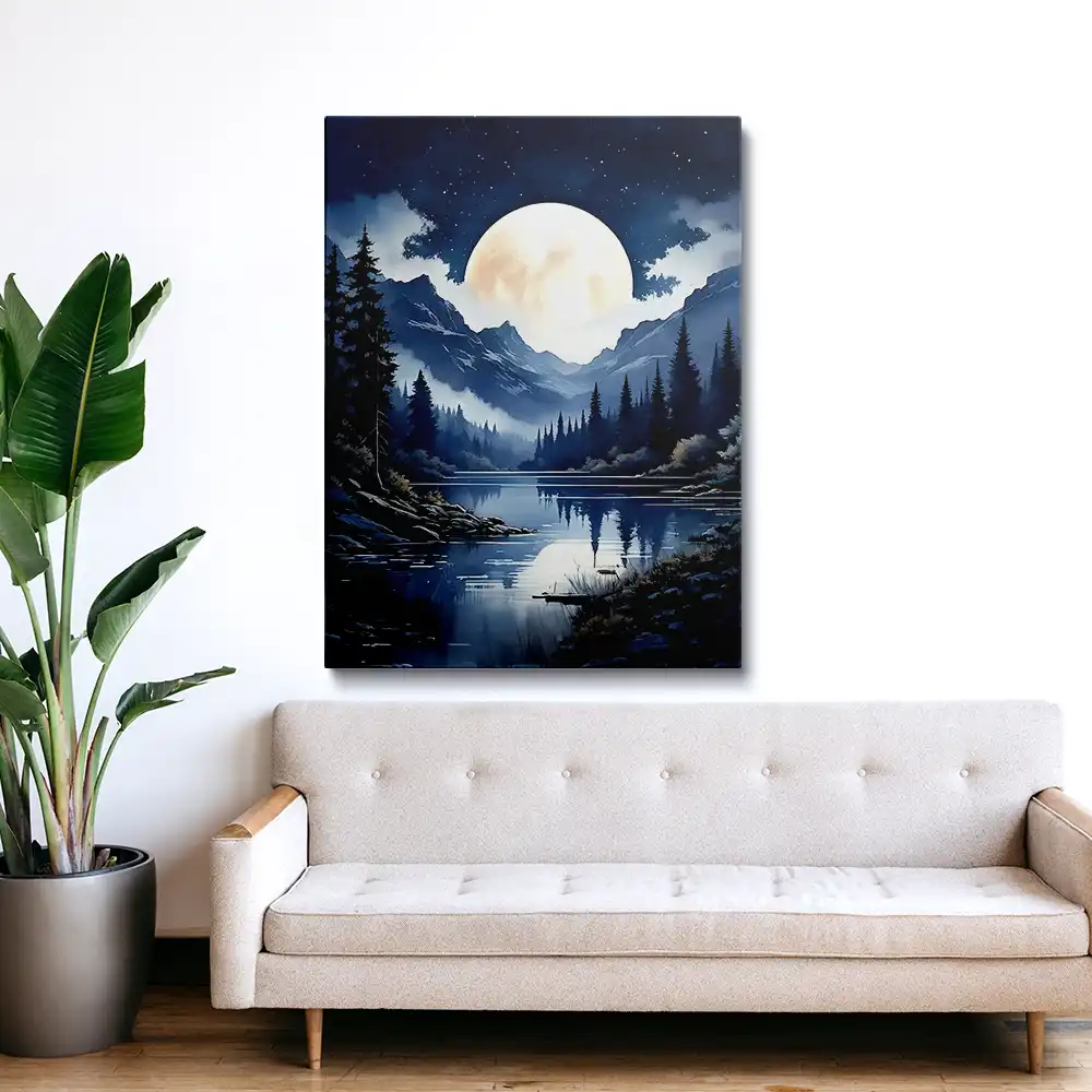 3 Moon painting