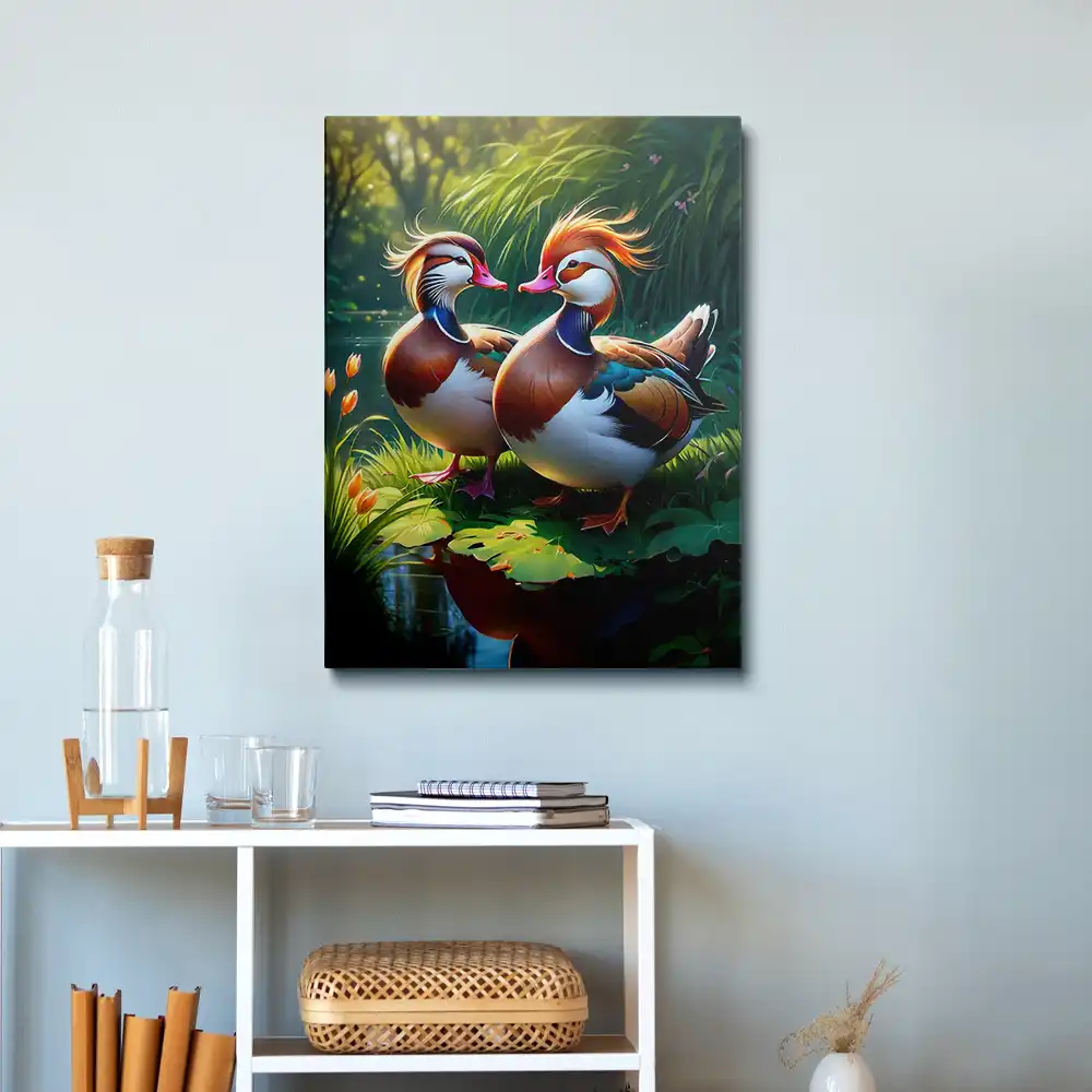 3 Two mandarin ducks