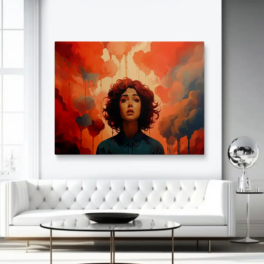 3 Painting of person suffering from anxiety