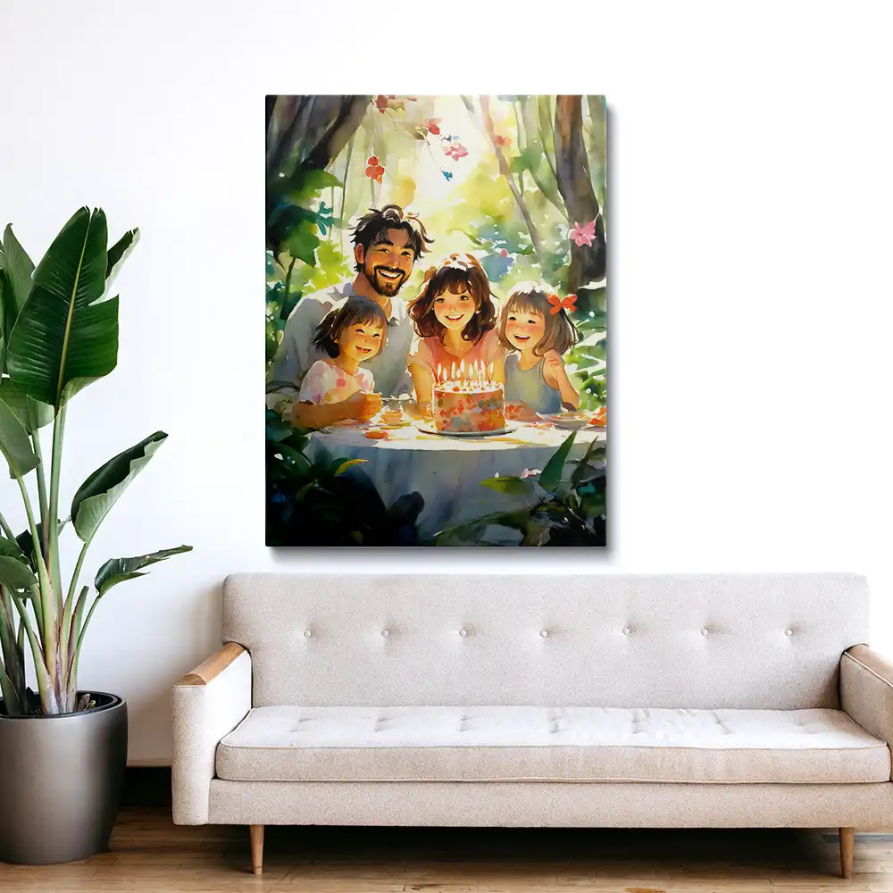 3 Painting of happy birthday