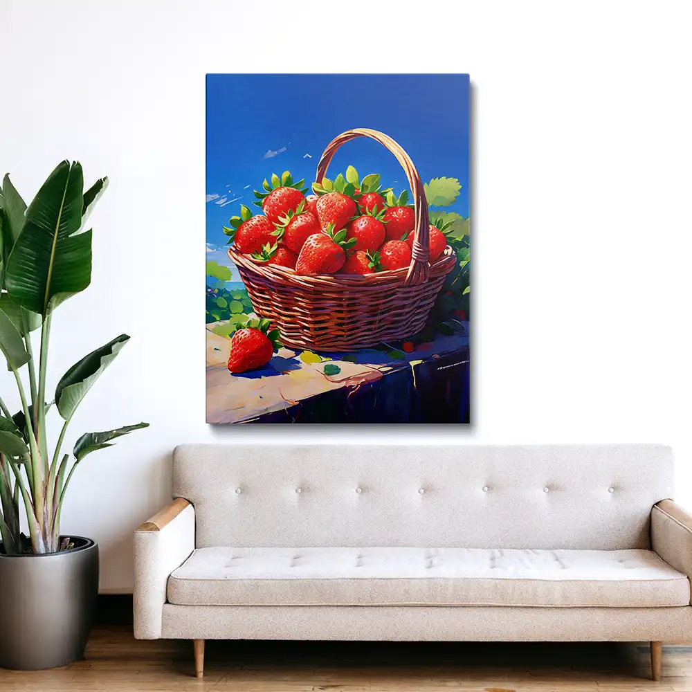3 A basket of strawberries