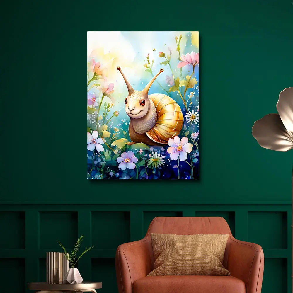 3 Snail in flowers
