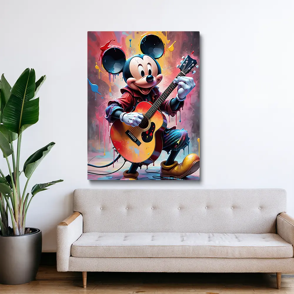 3 Mickey mouse painting