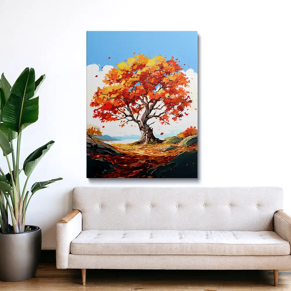 3 Fall tree painting