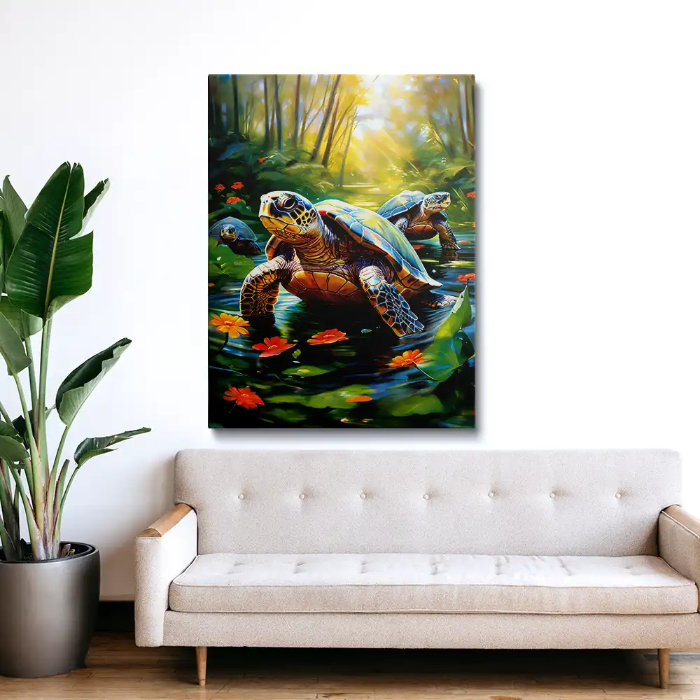3 Painting of turtles
