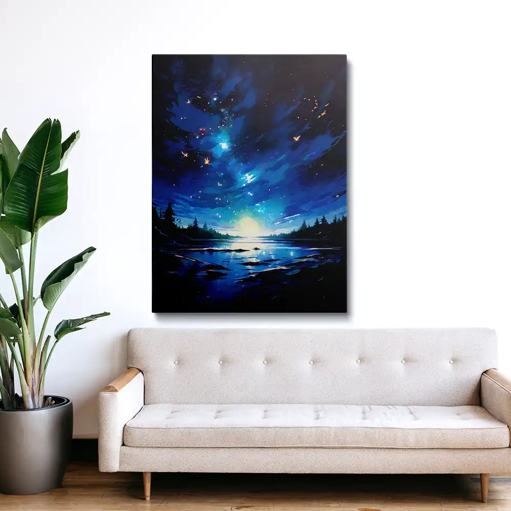 3 A blue sky with stars