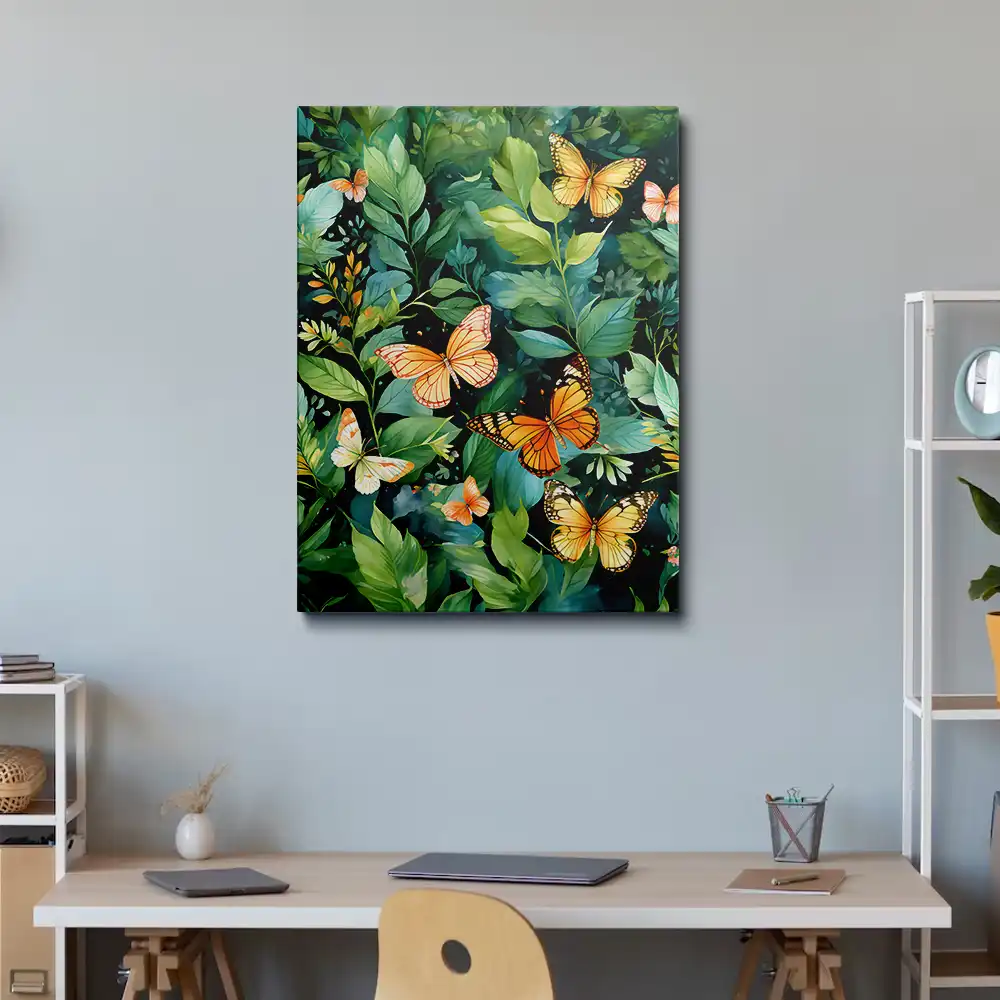 3 Painting of monarch butterflies