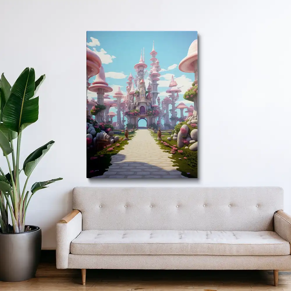 3 Disney land portrait painting