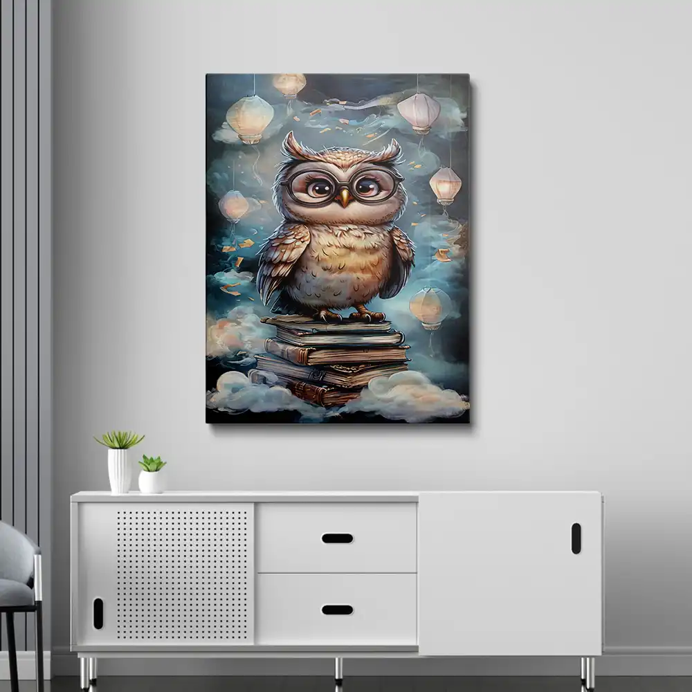 3 Owl with books