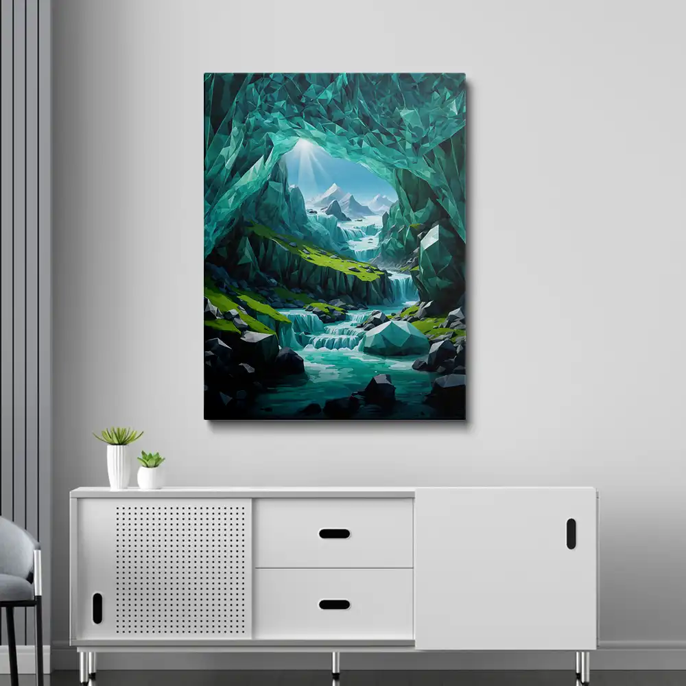 3 Ice cave with a stream