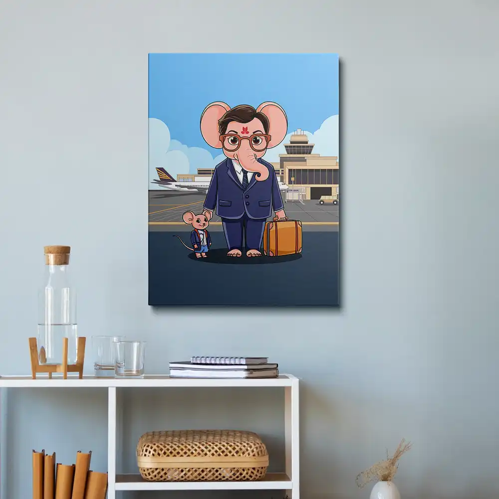 3 Ganesha Cartoon painting