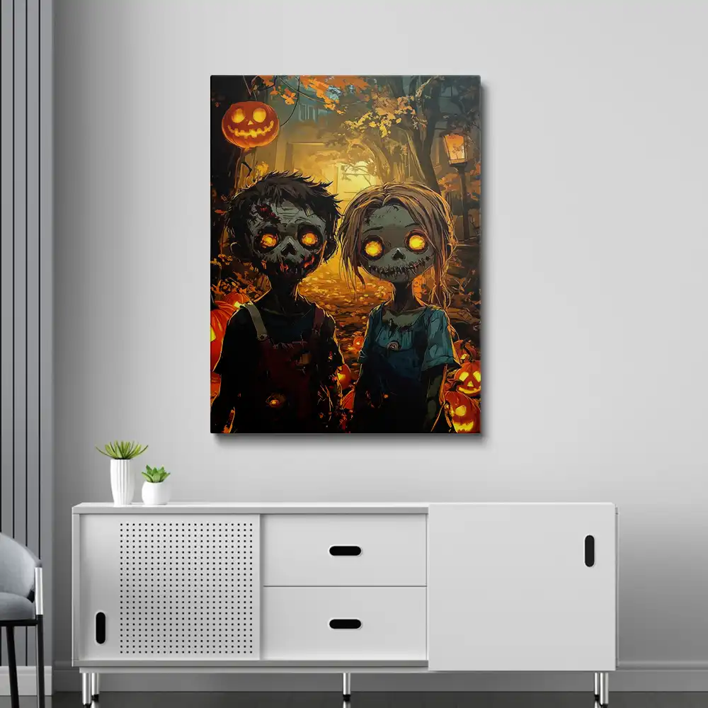 3 Halloween paint by numbers