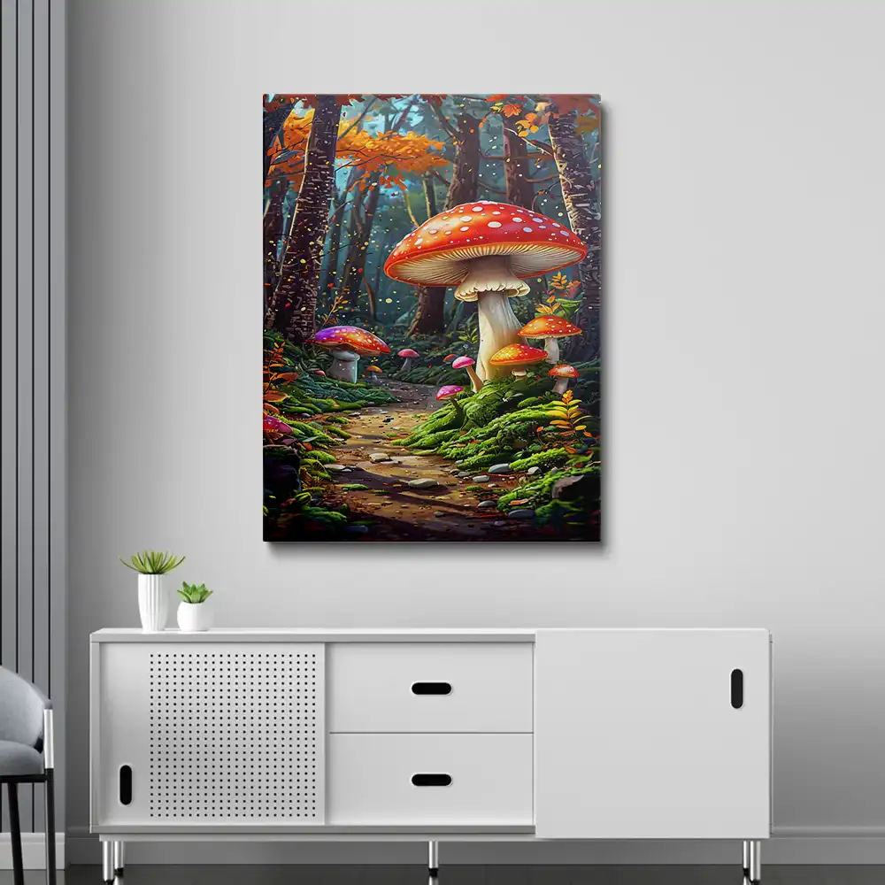 3 Neon fungi forest