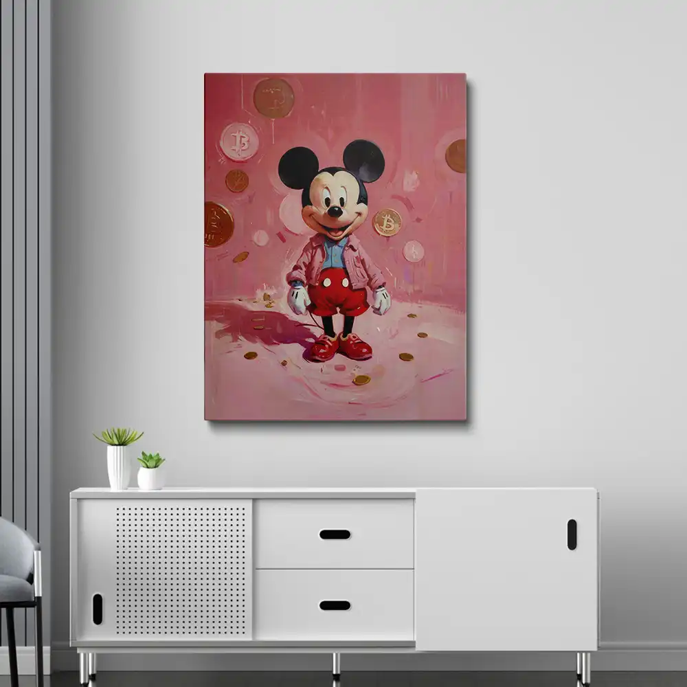 3 Pink mickey mouse
