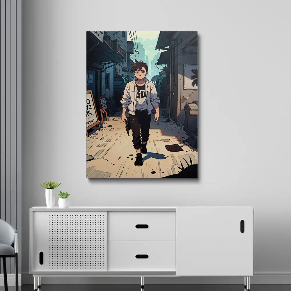 3 Anime boy in a white jacket