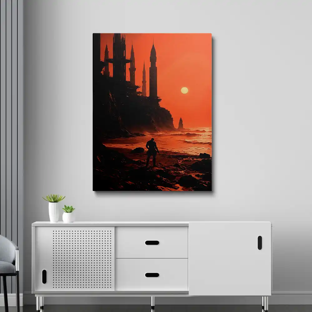 3 A sunset over a giant city