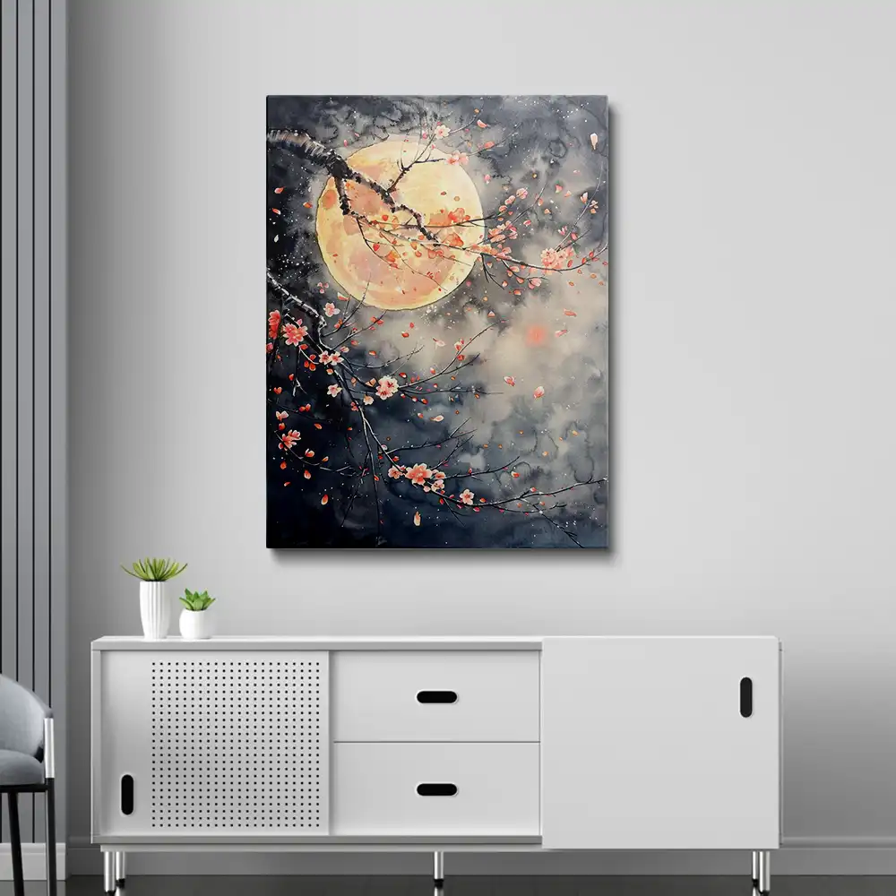 3 Nighttime cherry blossoms