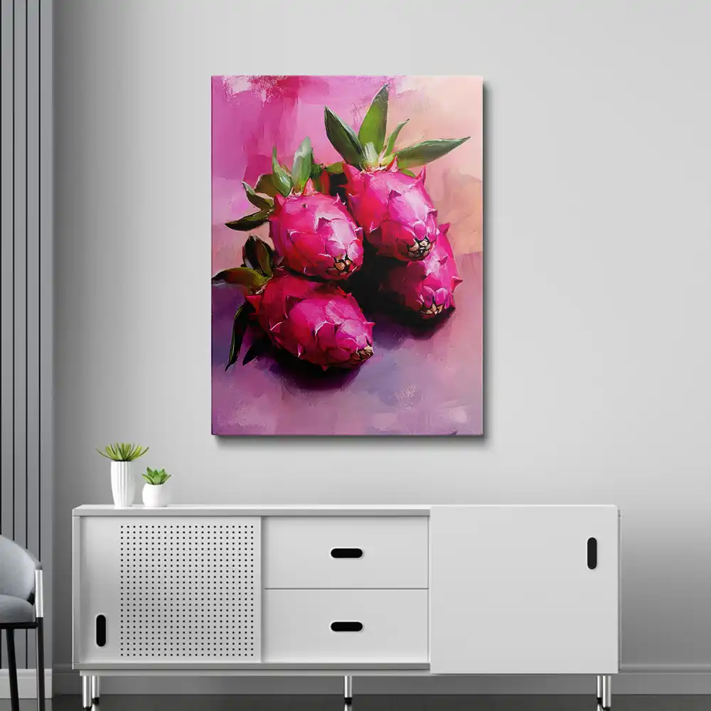 3 Painting of a dragon fruit