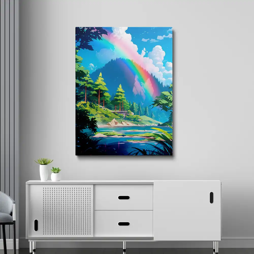 3 Anime rainbow painting