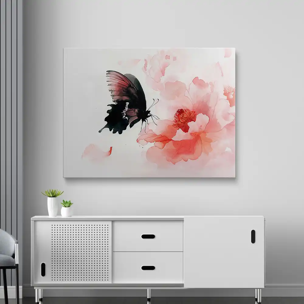 3 Black butterfly painting