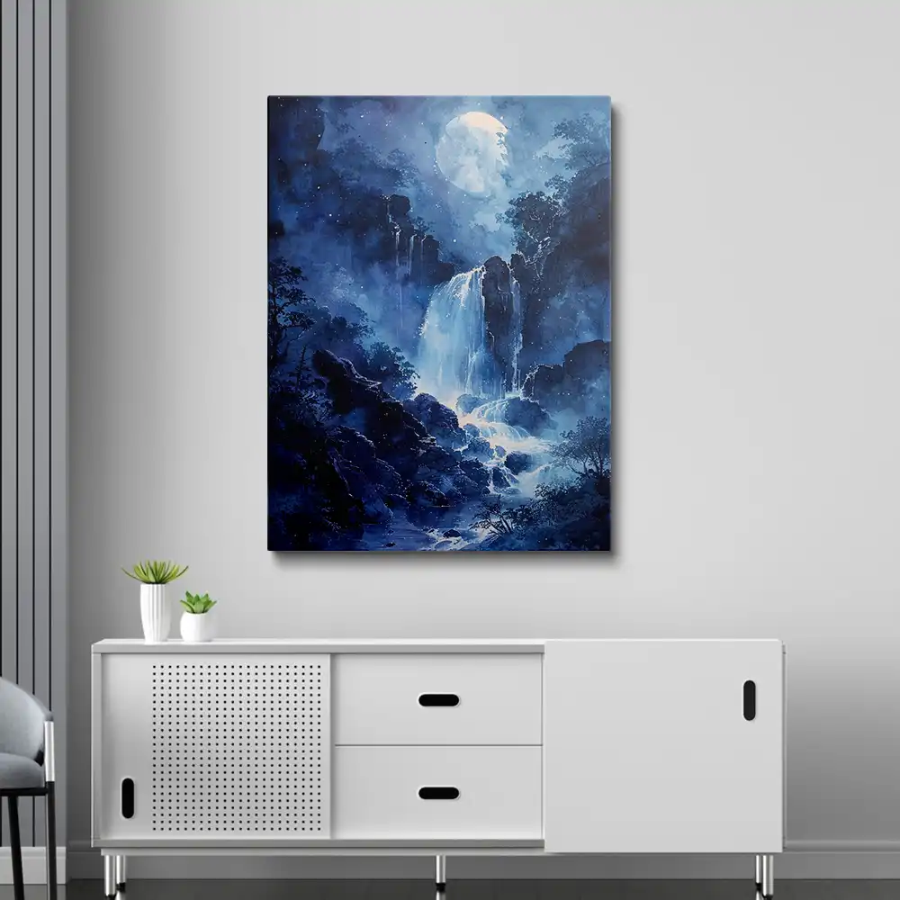 3 Moonlight waterfall