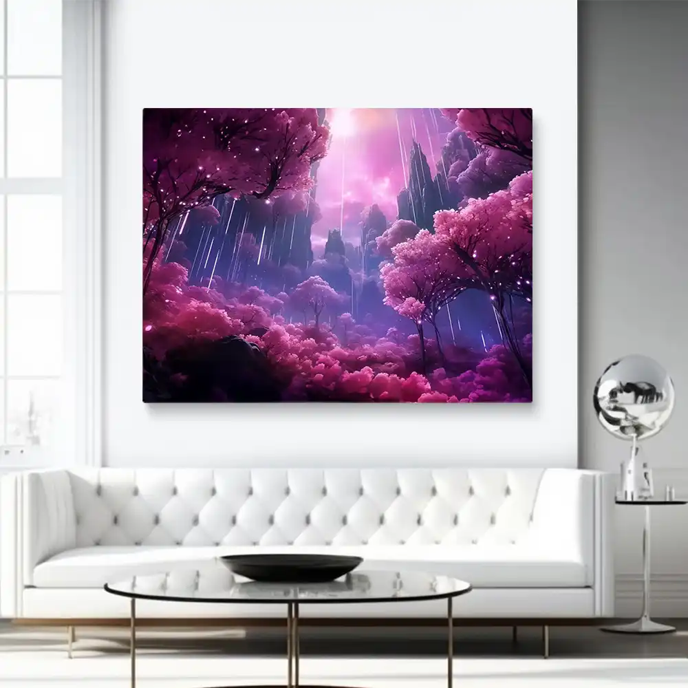 3 Magenta mystical landscape
