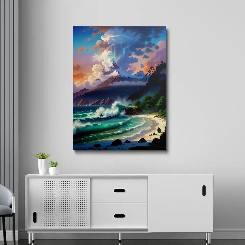3 Painting of a beautiful Island