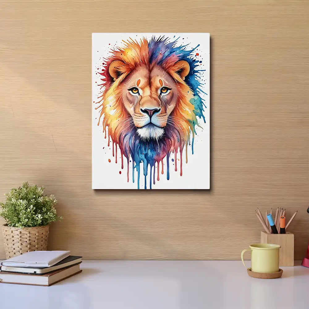 3 A painting of lion