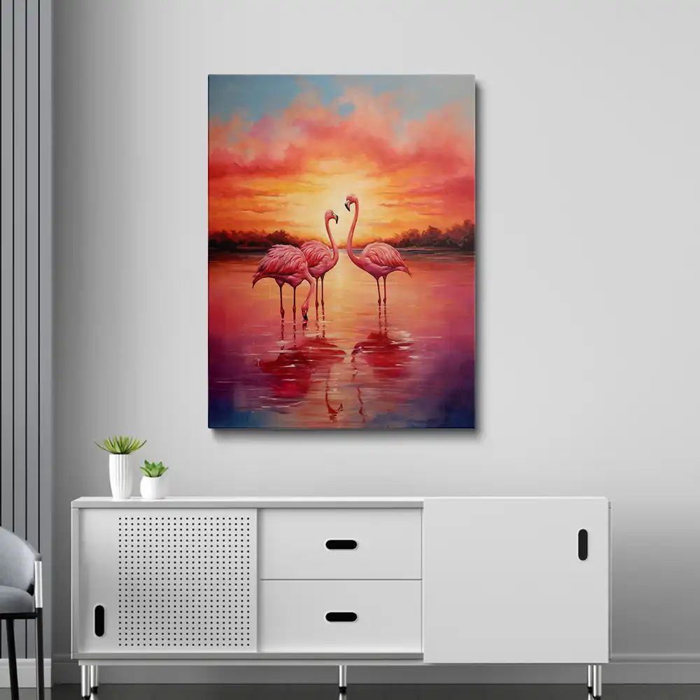 3 Pretty flamingo in pink