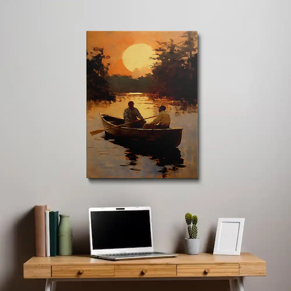 3 Sea landscape with digital art style