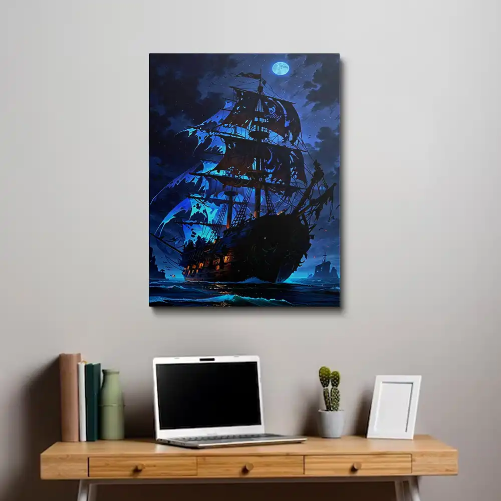 3 Pirate ship on the horizon