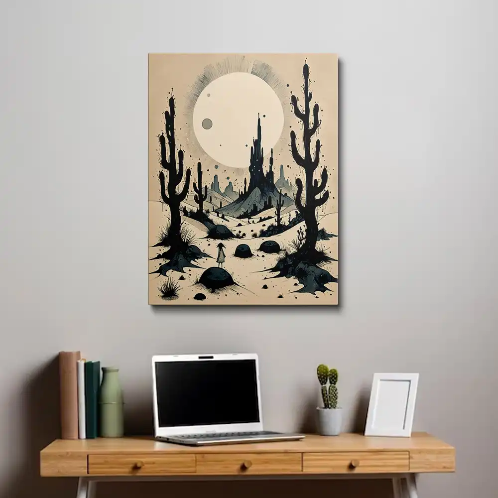 3 Black-Inked desert