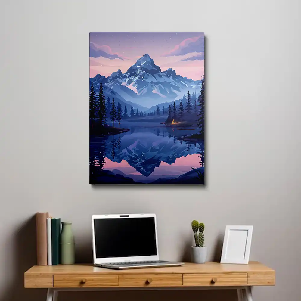 3 Serene mountain lake