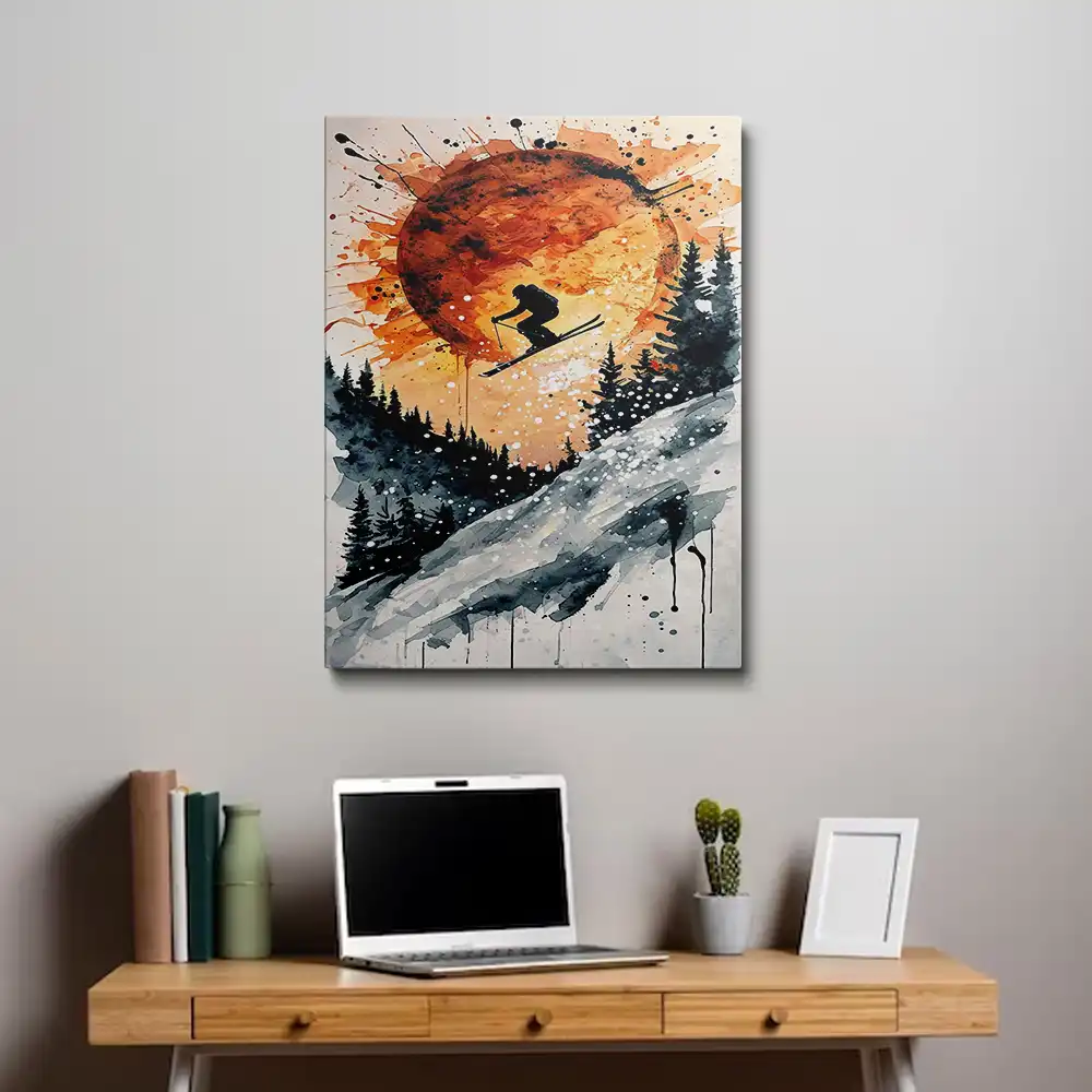 3 Skiing adventure in the snow