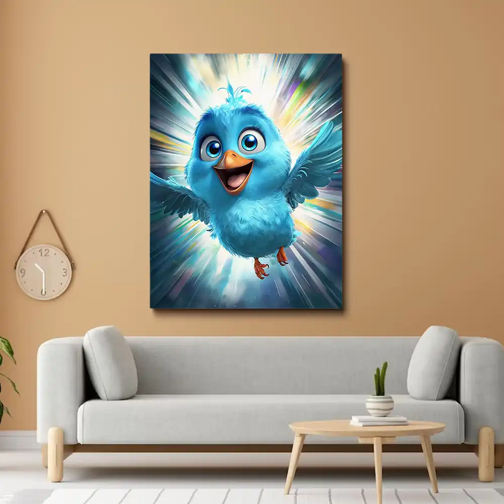 3 Animated blue bird