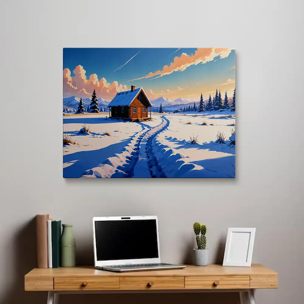 3 Digital art snow landscape painting