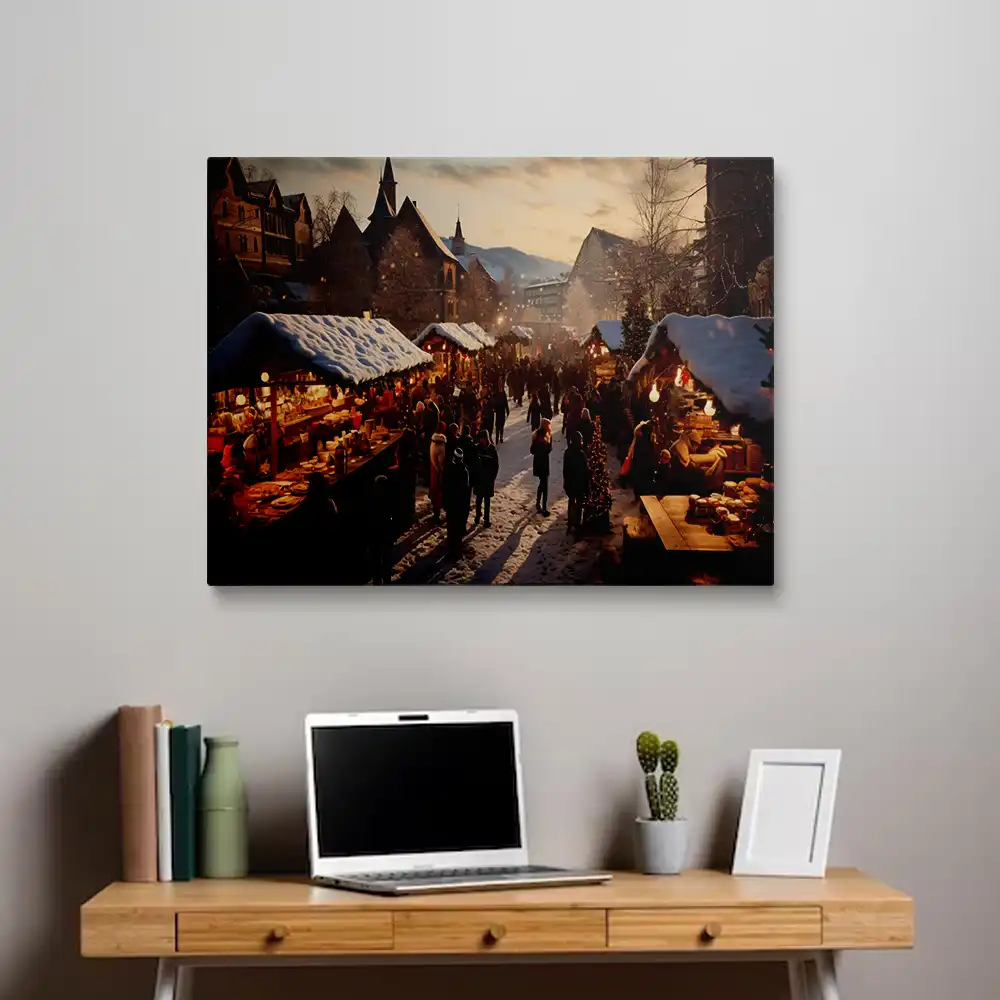 3 Street market at sunset