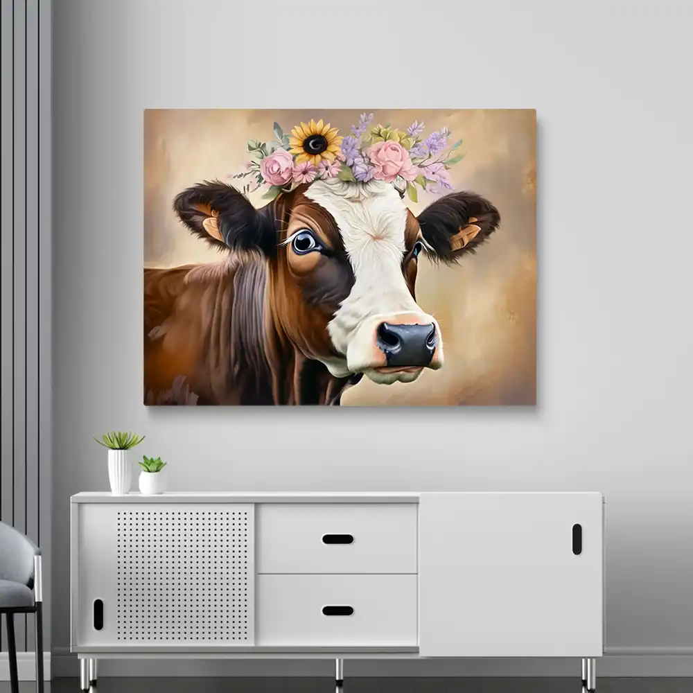 3 Cow with floral crown