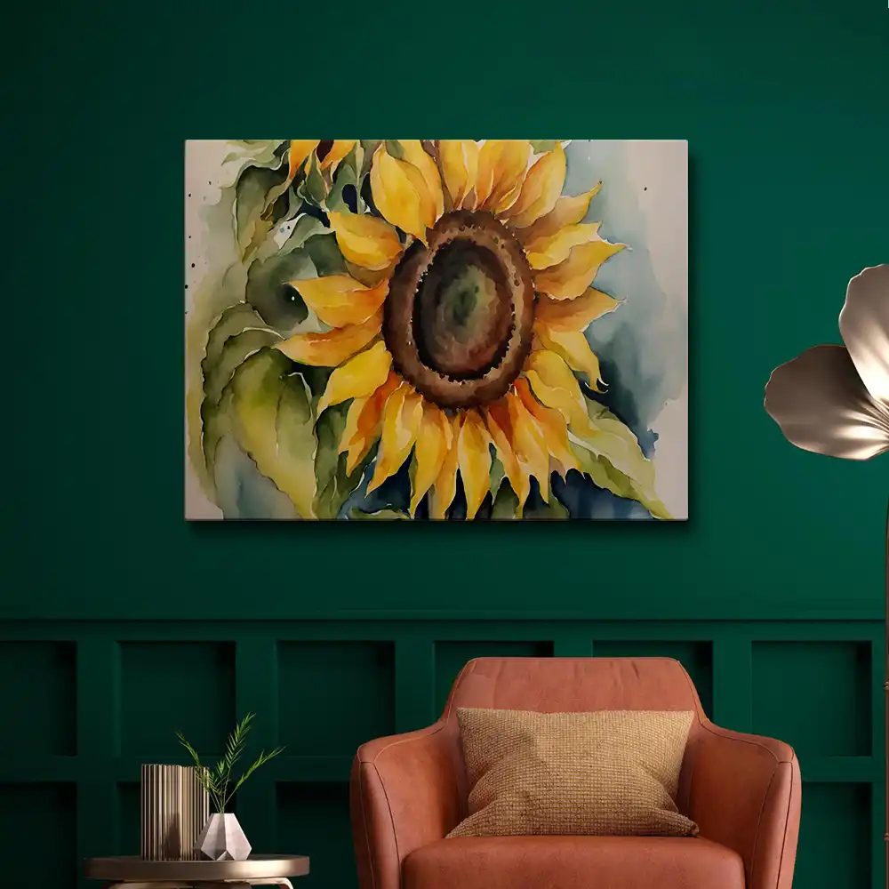 3 Painting a sunflower
