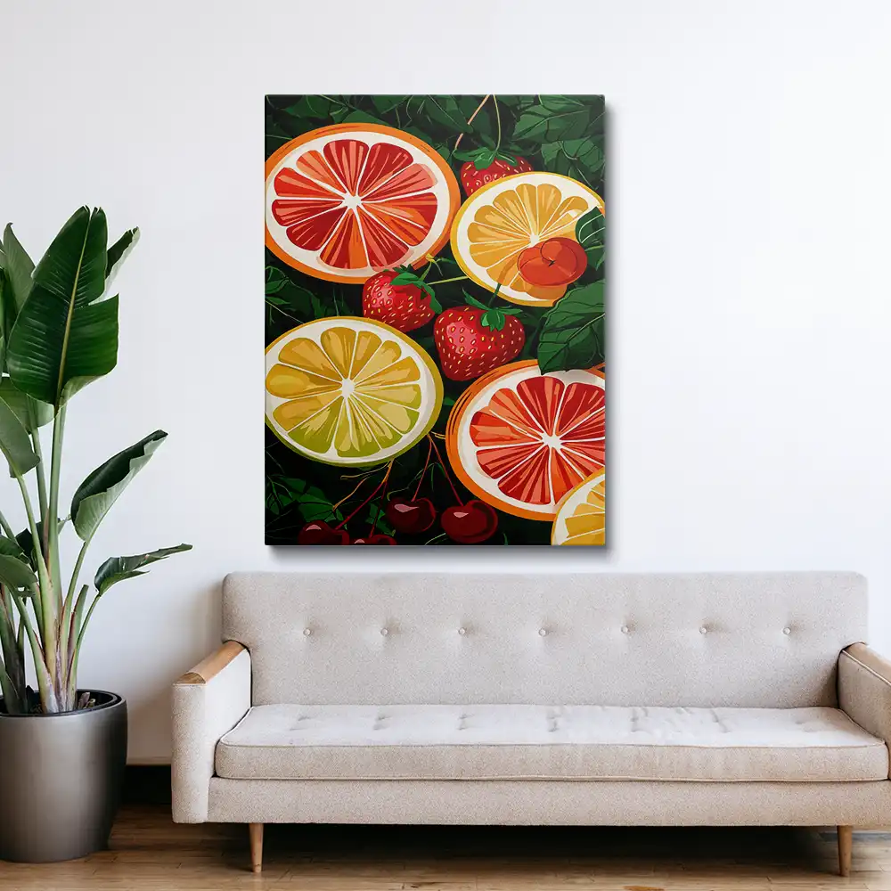 3 Vibrant colorful fruit