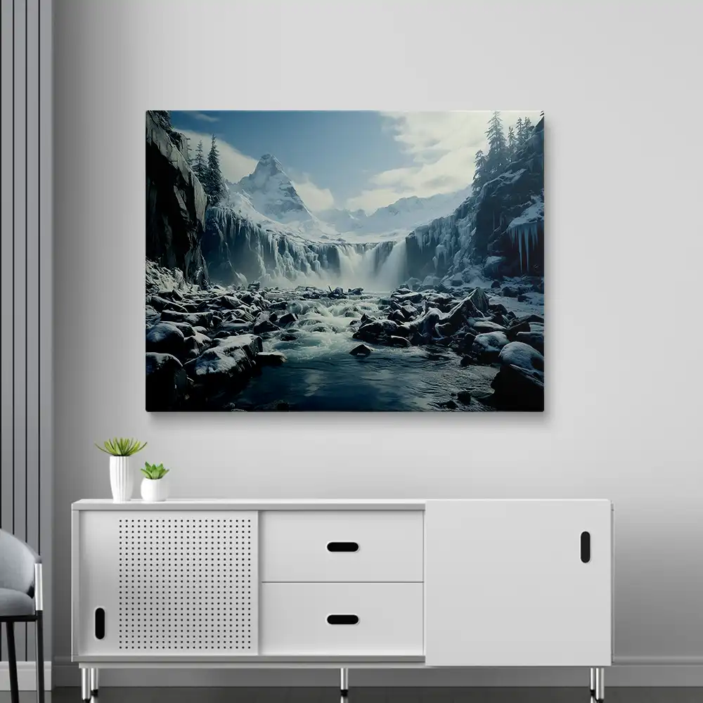 3 Majestic mountain peak frozen landscape