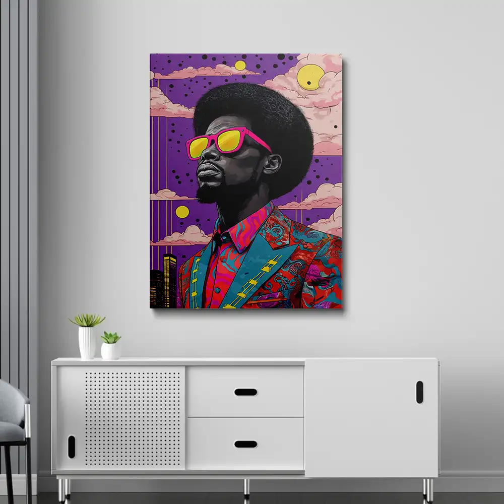 3 Afro man pop art