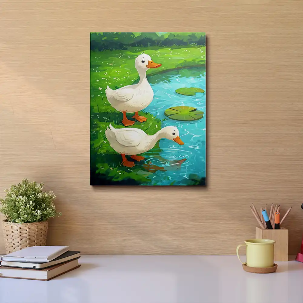 3 Charming cartoon ducks