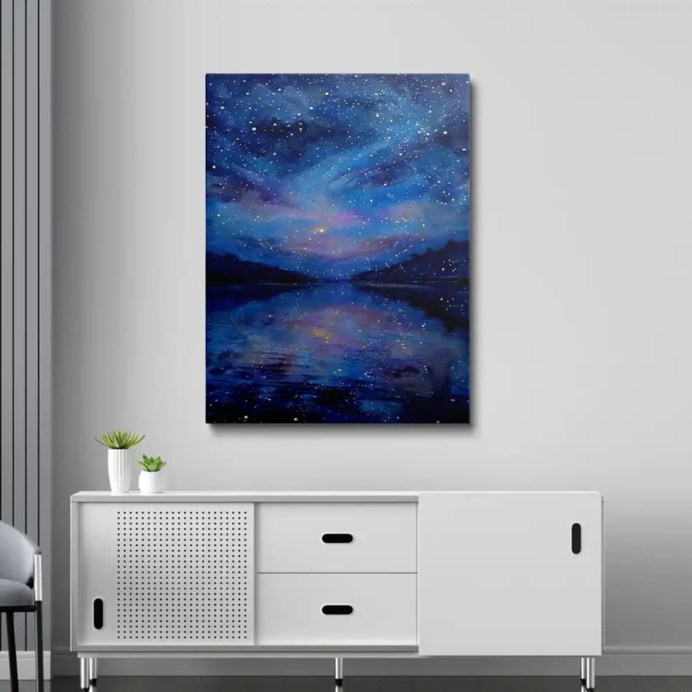3 Starry night sky painting