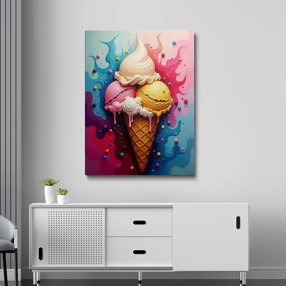 3 Melting ice cream