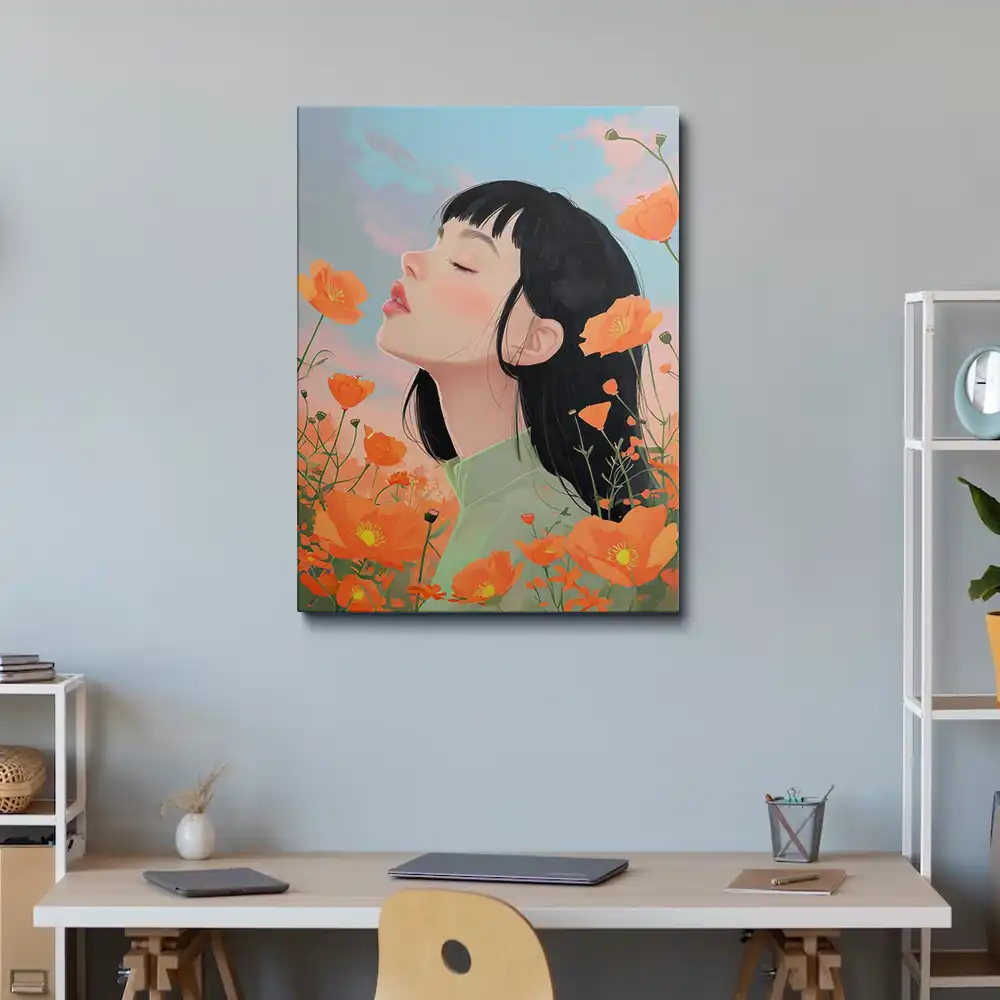 3 Woman with poppies