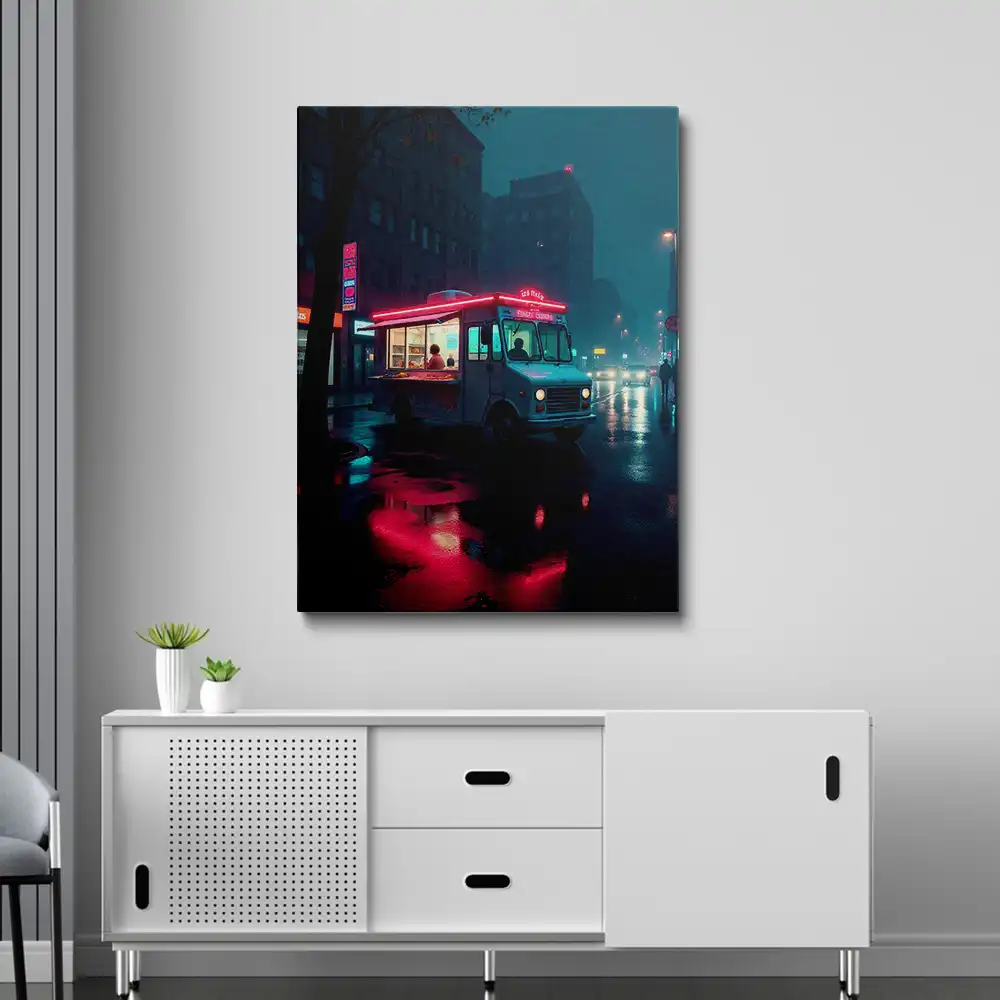 3 Painting of an ice cream truck