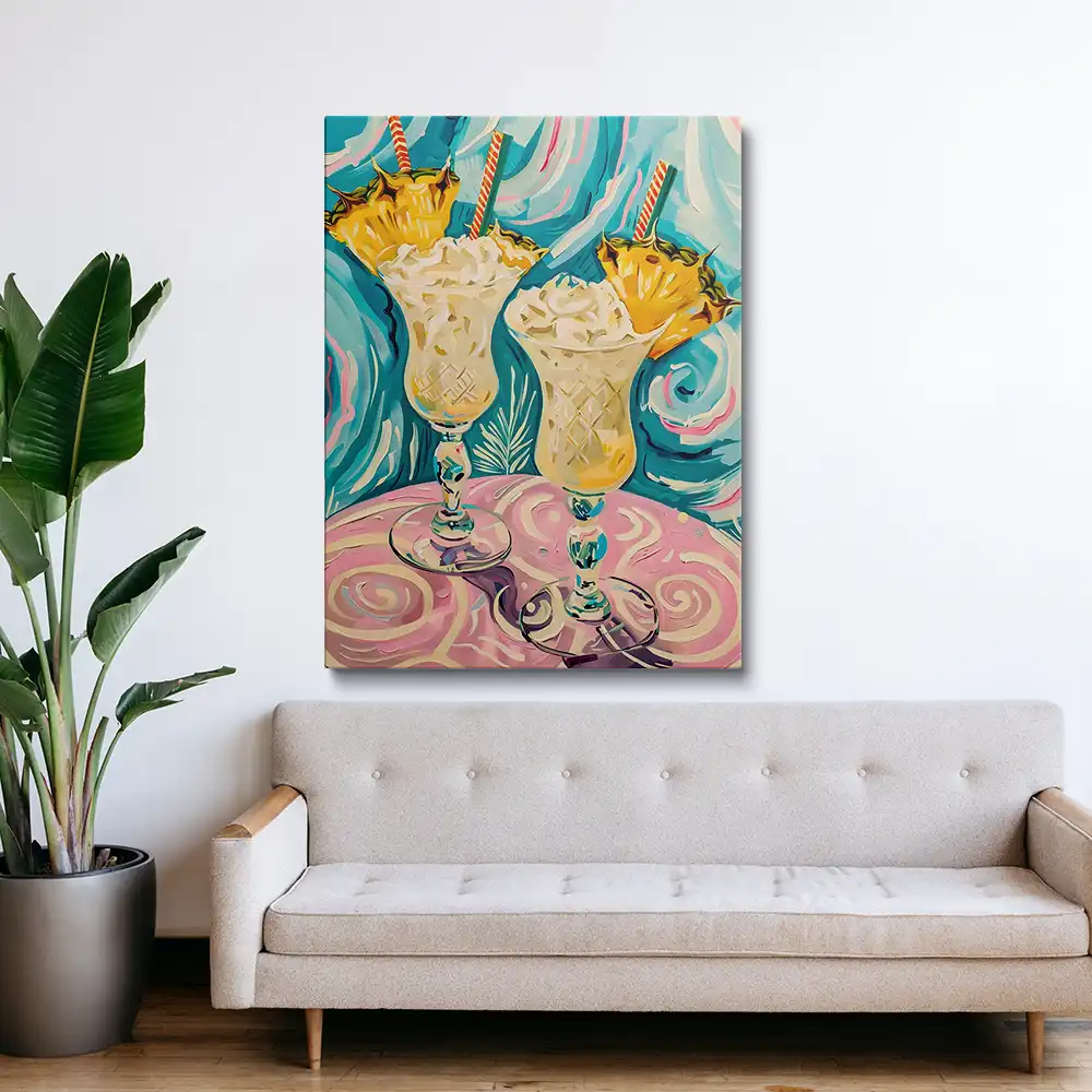 3 Painting of two glasses