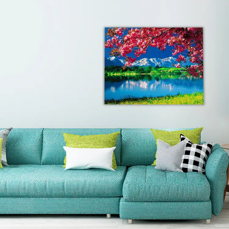 3 Mountains during spring