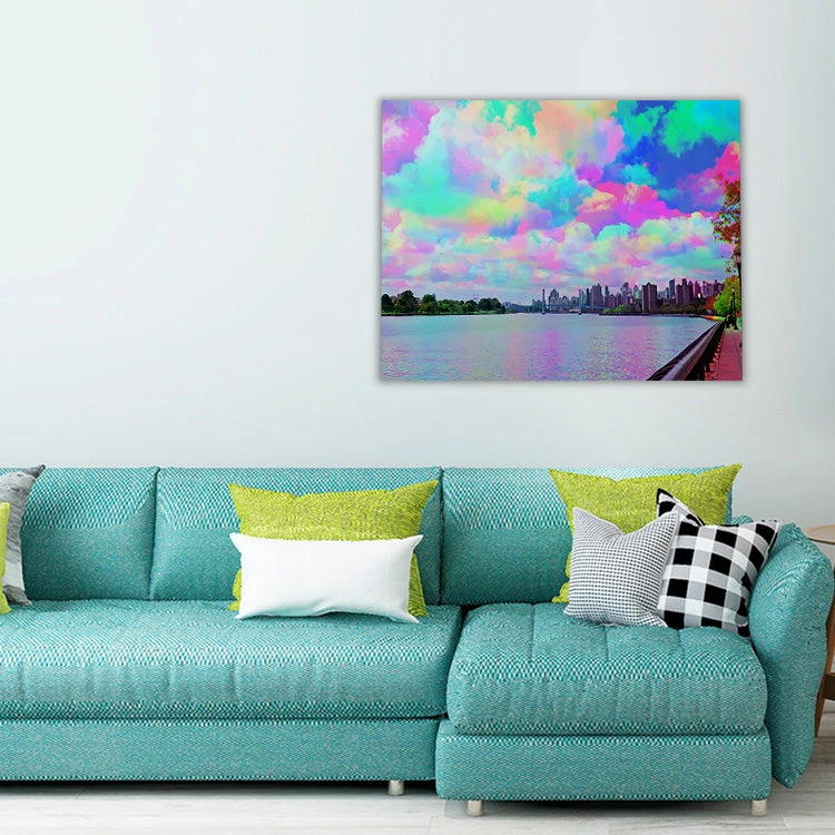 Aesthetic rainbow clouds